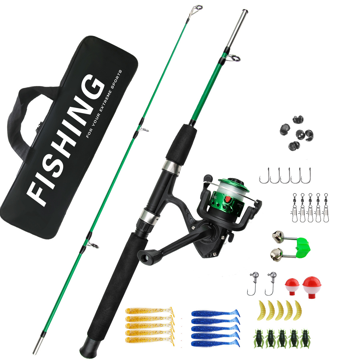2 Sections Ice Fishing Rod Com - Fishing Rod Ice 评论和价格