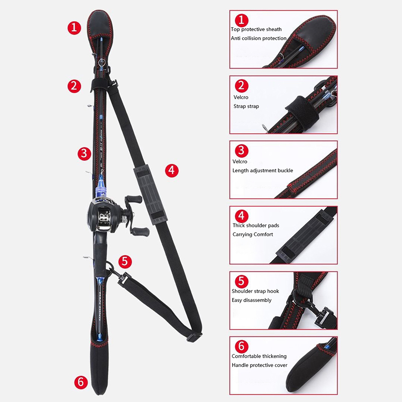 New Fishing Rod Protective She - Fishing Rod Fly 评论和价格