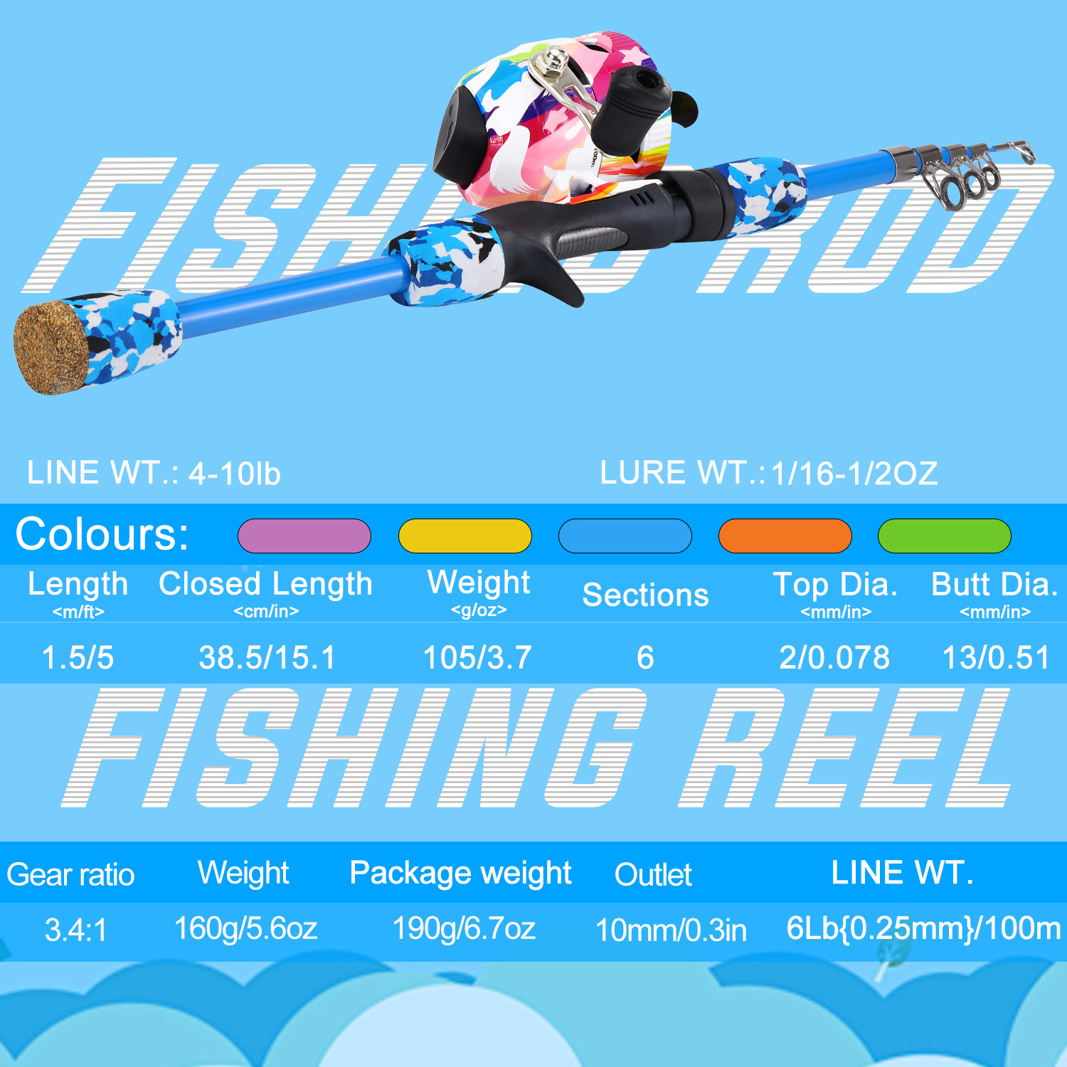Sougayilang Kids Fishing Combo - Fishing Rod Combo 评论和价格