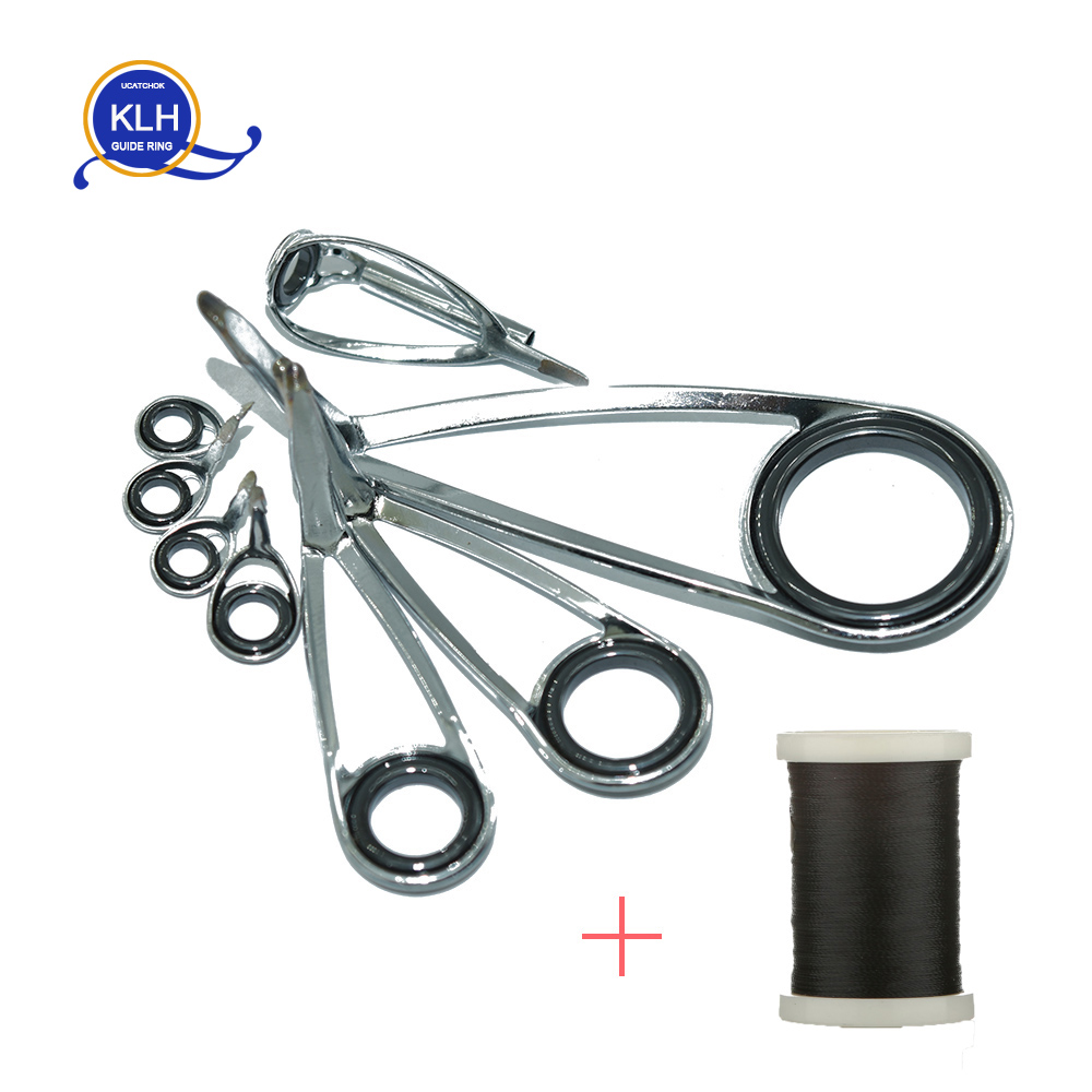8pcs/Kit KLH Bracket Stainless - Fishing Rod Building Kit 评论和价格