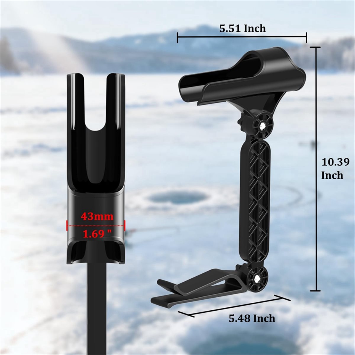 POPULAR-2pcs Adjustable Bucket - Fishing Rod Ice 评论和价格